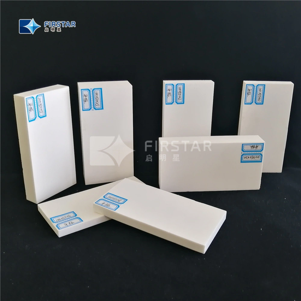 Customised Industrial Application Wear Resistant Aluminum Ceramic Liner Plain Standard Ceramic Tile Linings