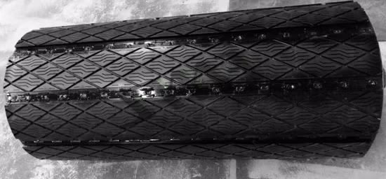 コンベヤメンテナンス用の交換可能なプーリーラギング